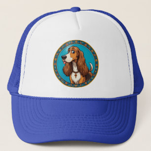 Casquette Chiot mignon design coloré de style cartoon