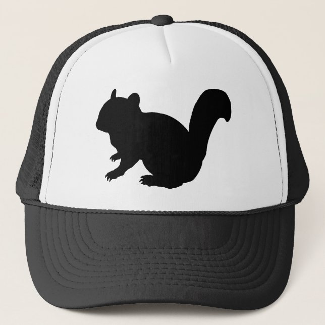 Casquette Chipmunk , Squirrel , illustration , (Black) (Devant)