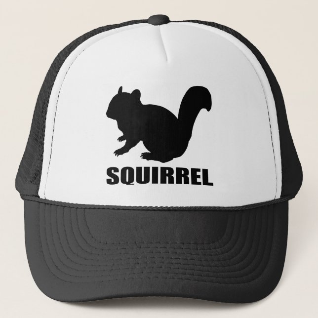 Casquette Chipmunk , Squirrel , illustration , (Black) (Devant)
