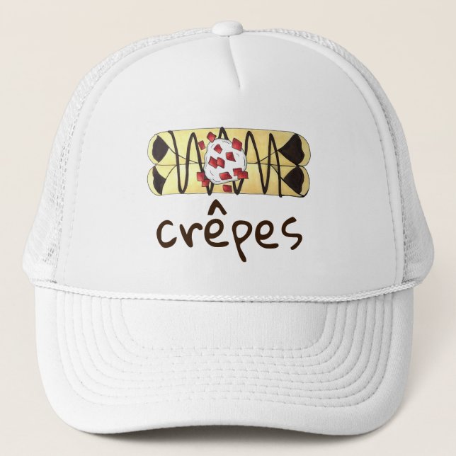 Casquette Chocolat Crêpe Pancake France Cuisine Française Cr (Devant)