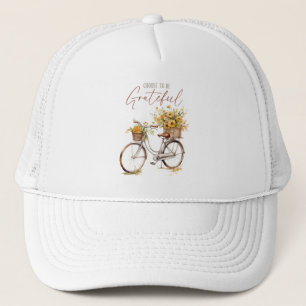 Casquette Choisissez d'être reconnaissant - Vélo et automne