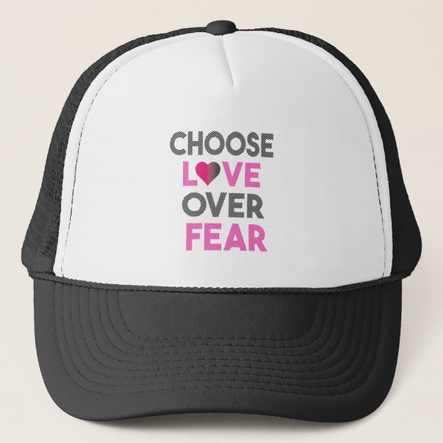 CASQUETTE CHOOSE LOVE OVER FEAR (Devant)