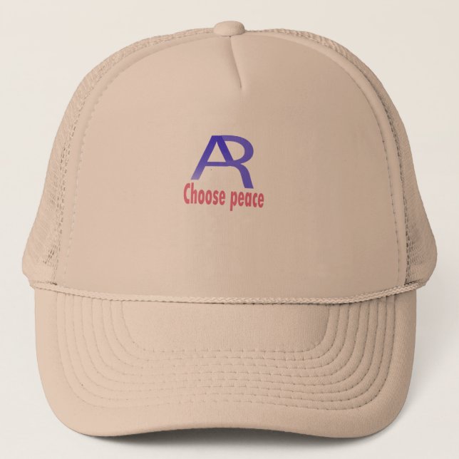 Casquette Choose Peace Beige Cap – Minimal Inspirational  (Devant)