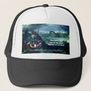 Casquette Christ dans la tempête