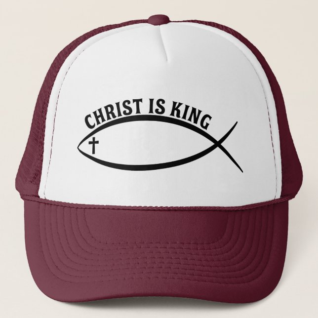Casquette Christ est roi (Devant)