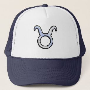 Casquette Chrome Like Taurus Zodiac Sign on Black Snake Skin