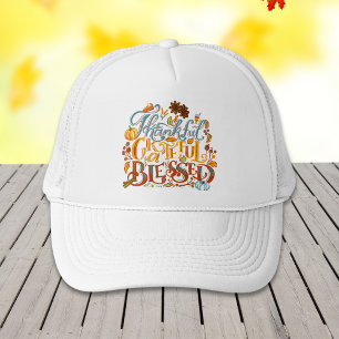Casquette Chute Rétro Merci Gratuit Bienheureuse Typographie