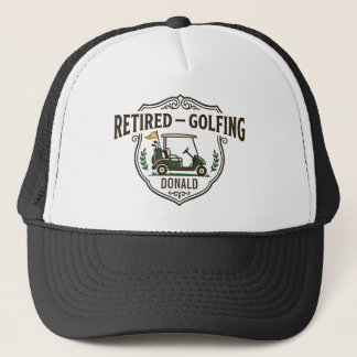 Casquette Cimier de chariot de golf personnalisé pour retrai