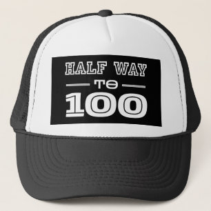Casquette Cinquante ans, la moitié de 100, drôle de 50e anni