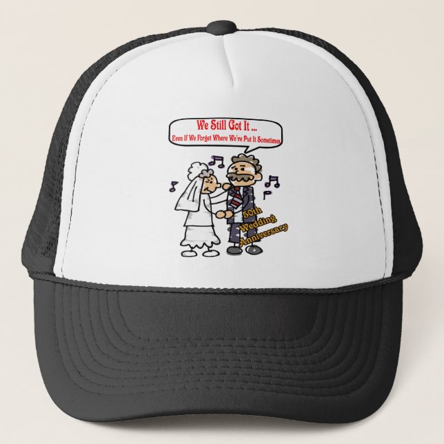Casquette cinquantième anniversaire de mariage 6t (Devant)