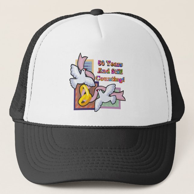 Casquette cinquantième Cadeaux d'anniversaire de mariage (Devant)