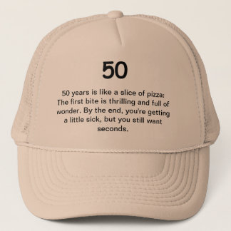 Casquette cinquantième Humour d'anniversaire - 50 est comme