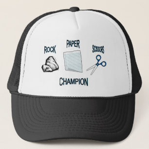 Casquette ciseaux de papier de roche