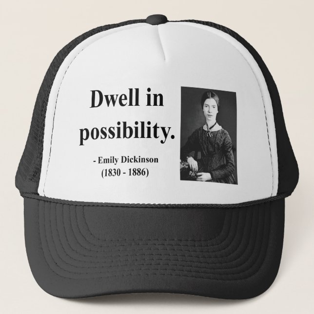 Casquette Citation 2b d'Emily Dickinson (Devant)
