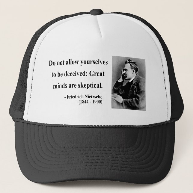 Casquette Citation 9b de Nietzsche (Devant)