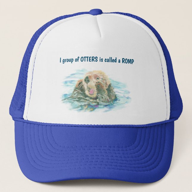 Casquette Citation amusante à propos des loutres Faune Natur (Devant)