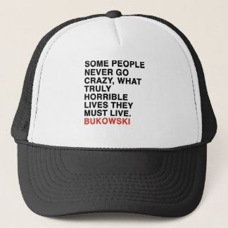 Casquette citation de bukowski de Charles