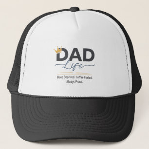 Casquette Citation de couronne de vie de papa drôle - Café p