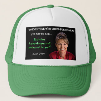 Casquette Citation de Palin - Stuff d'Hopey Changey
