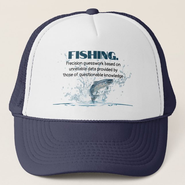 Casquette Citation de pêche avec eau (Devant)