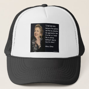 Casquette Citation d'Hillary Clinton "Mes parents et l'éduca