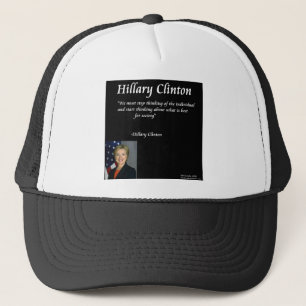 Casquette Citation d'Hillary Clinton sur les "individus"