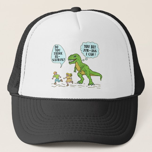 Casquette Citation humoristique de T Rex de calembour (Devant)
