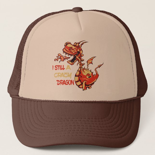 Casquette Citations Drôle Et Mignonne De Dragon De Feu (Devant)