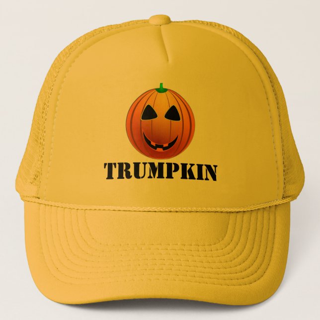 Casquette Citrouille drôle Halloween de Trumpkin d'atout (Devant)
