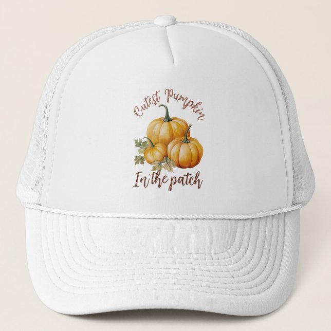 Casquette Citrouille le plus précis dans le patch (Devant)