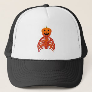 Casquette citrouille squelette halloween
