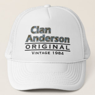 Casquette Clan Anderson Personnaliser Vintage Votre annivers