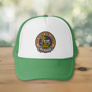Casquette Clan MacDonald Crest sur Tartan Trucker Hat