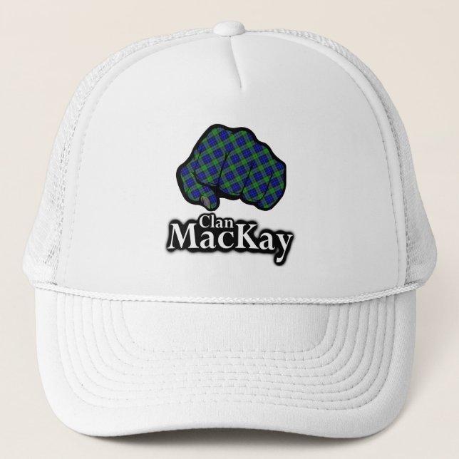 Casquette Clan MacKay Écosse Fière Poing Tartan (Devant)