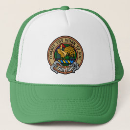 Casquette Clan Sinclair Crest sur la chasse Tartan