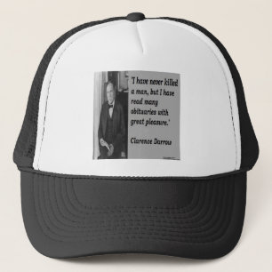 Casquette Clarence Darrow & Citation nécrologique