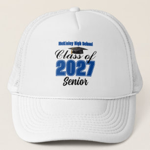 Casquette Classe Bleue de 2027 Lycée Personnalisé