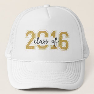 Casquette Classe De 2016 Texte De Parties scintillant Modern