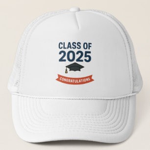 Casquette Classe de 2025 Graduation Félicitations Cadeau