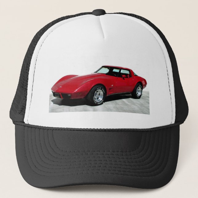 Casquette Classic de la Corvette rouge 1979 (Devant)