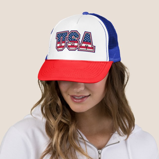 Casquette Classic USA Stars Patriotic Navy  (En situation)