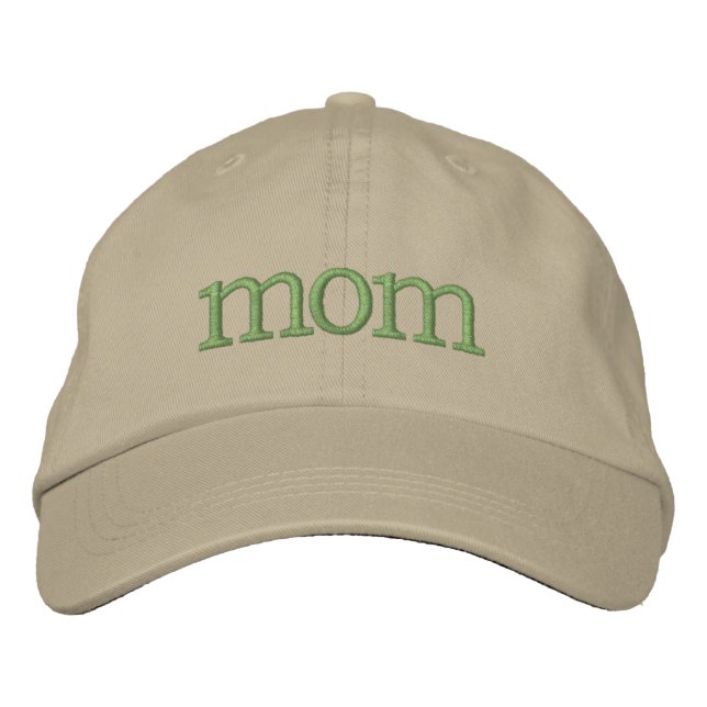 Casquette classique brodée "MAMAN" (Devant)