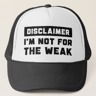 Casquette Clause de non-responsabilité Je ne suis pas pour l