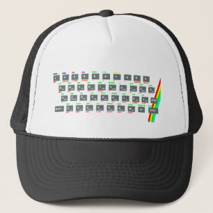 Casquette Clés de clavier de spectre de Sinclair ZX
