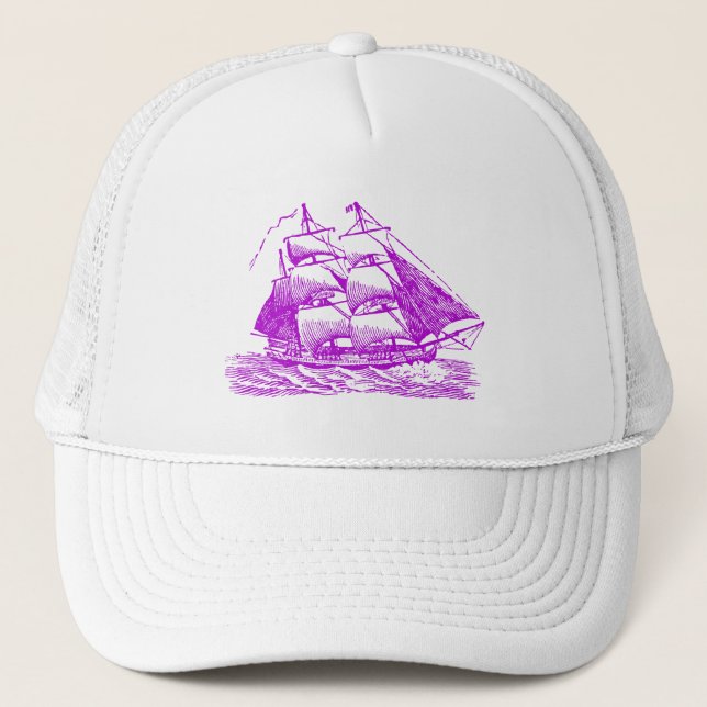Casquette Clipper - Violet (Devant)