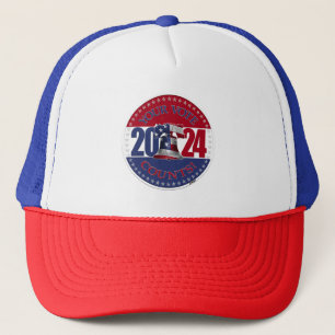 Casquette Cloche de la liberté 2024 Rouge et Bleu Votre Vote