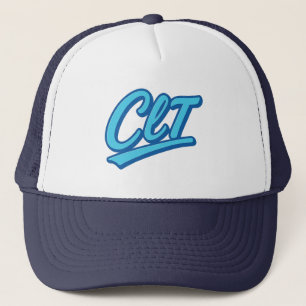 Casquette CLT Charlotte Airport Code Design - Carolina Blue