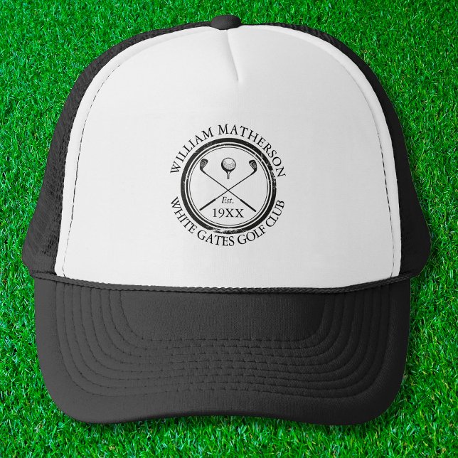 Casquette Club de golf personnalisé Nom Classic (Créateur téléchargé)