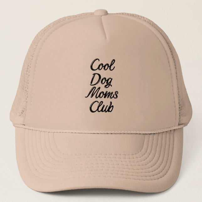 Casquette Club de masques de chiens cool - chapeau de camion (Devant)