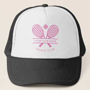 Casquette Club de tennis moderne Nom Racket Icône Toute coul